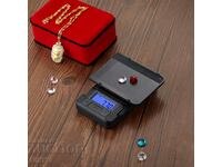 Electronic digital scale with accuracy from 0.01 to 200 g.